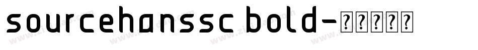 sourcehanssc bold字体转换